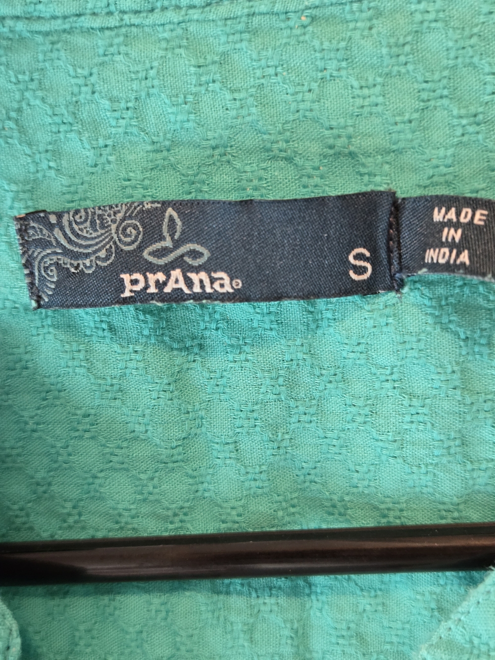 Bright Teal Button-Front Women’s Top - Picture 2 of 7